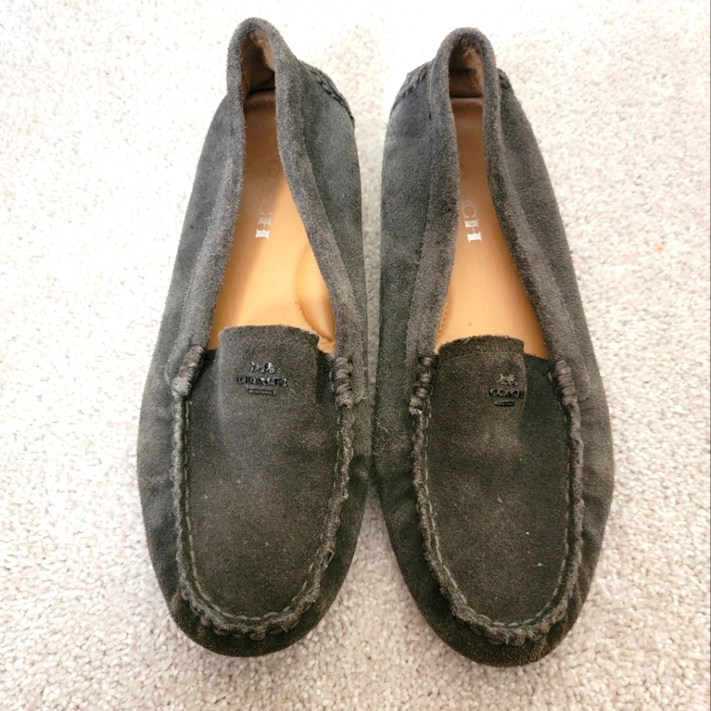 Coach Dark Gray Amber  Loafers Size 7 Excellent Condition